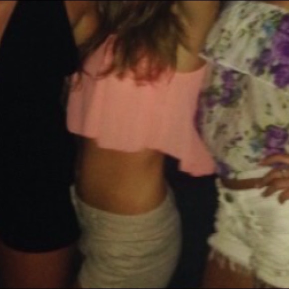 Zenana Outfitters - Women’s Pink Flowy Crop Top -S - Picture 4 of 6